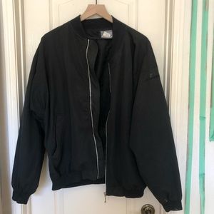 Black Bomber Jacket Large